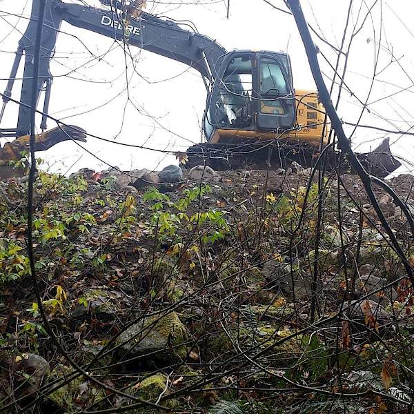 Slope Before Remediation