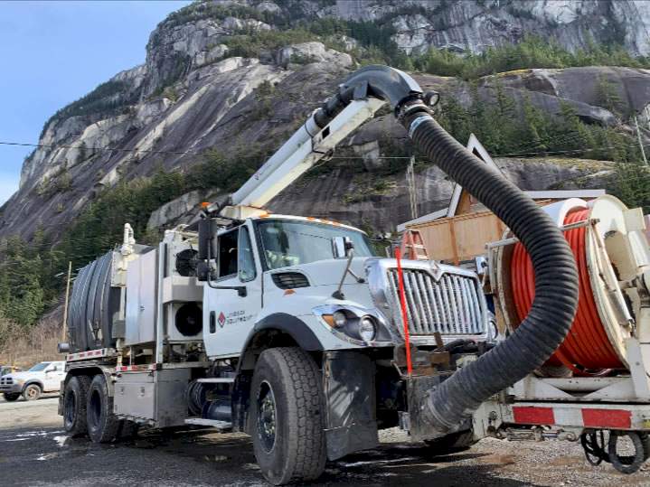Hydrovac Truck in Squamish